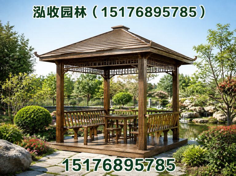 海口京津冀防腐木工程展示图